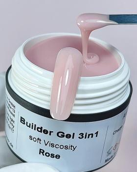 Builder Gel Rose Soft Viscosity Karl Diamant 15 ml